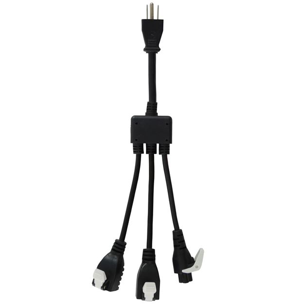 Picture of 5-15P to C5 & (2) 5-15R Power Splitter Cord