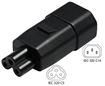 Picture of IEC C14 to IEC C5 Plug Adapter