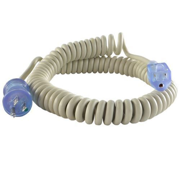 Picture of 5-15 Hospital Grade Coiled Extension Cord