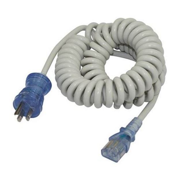 Picture of 5-15P to Inline C13 Hospital Grade Coiled Cord