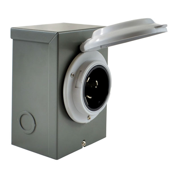Picture of (White) 50 Amp CS6365 / SS2-50 Power Inlet Boxes