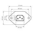 IEC C14 Socket dimensions
