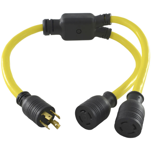 L14-30P TO (2) L14-30R Y-ADAPTER