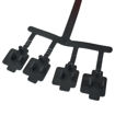 Picture of L14-30P to (4) 5-15/20R Convenience Cords - 1.5ft