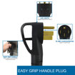 NEMA 14-50P plug with easy grip handle