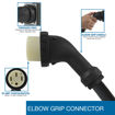NEMA 14-50R plug with elbow grip connector
