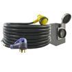 30 Amp Stainless Steel Inlet Box &  TT-30 RP Extension Cord