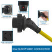 NEMA L5-30R Elbow Grip Connector