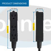 Three outlet power strip product dimensions 
