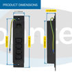 C13 POWER STRIP WITH GROUND WIRE product dimensions