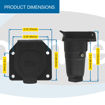 7-WAY TRAILER REPLACEMENT SOCKET Product dimensions 